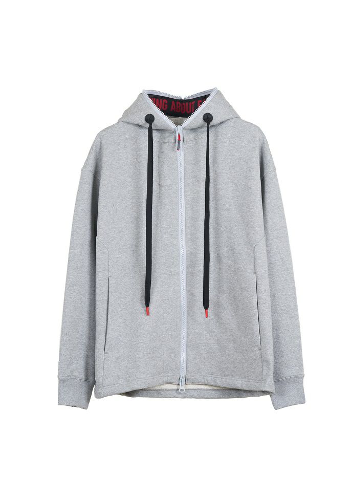 LOUNGE-TECH ZIP-UP HOODED